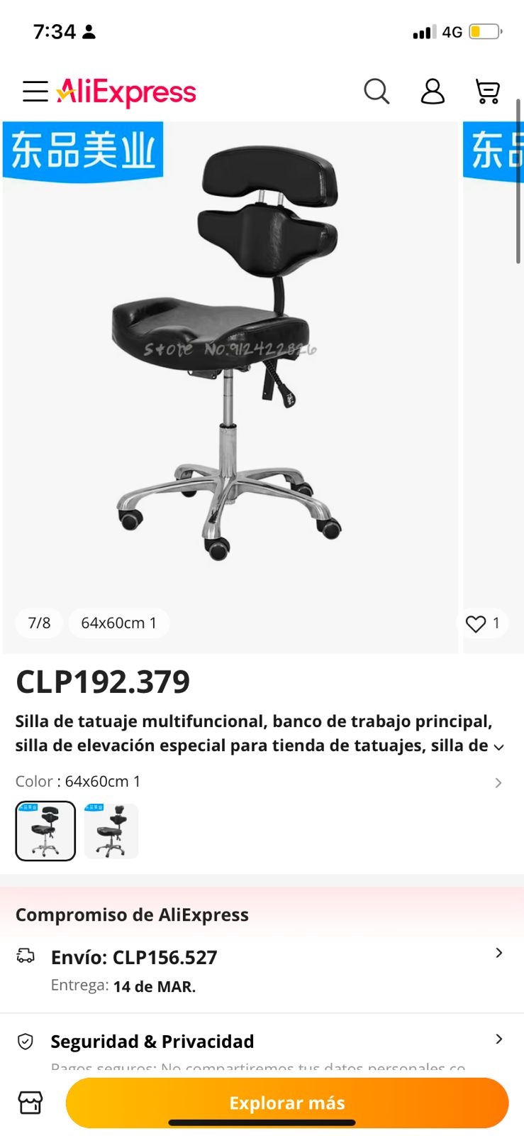 SILLA CON AJUSTE HIDRAULICO (USADO COMO NUEVO)